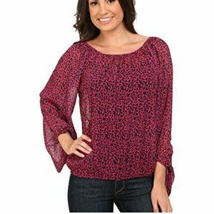 Rock and Roll Cowgirl Women's 3/4 Sleeve Hot Pink